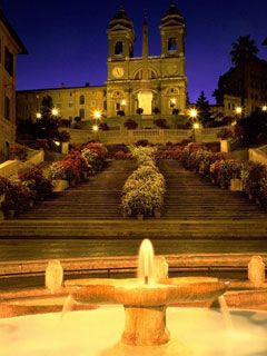 Trinita dei Monti Church Spanish - Rome - Italy