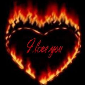 I love you in fire