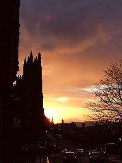 Mini Sunset over Edinburgh