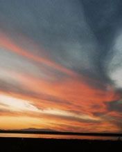 Sunset at Kyzylkol lake - Kazakhstan