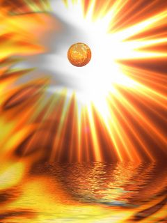 Orange Sun - wallpaper preview