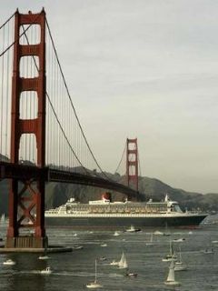 Golden Gate Bridge with Queen Mary