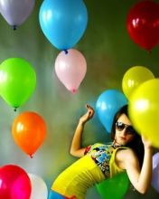 Girl in Ballons