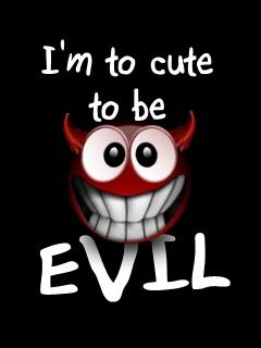 Cute Evil Smiley - wallpaper preview