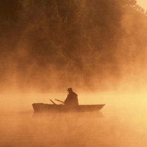 Fishing in the Rising Mist