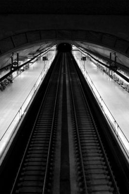 Urban Train Station Perspective - wallpaper preview