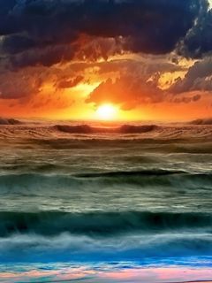 Stunning Ocean Sunset - wallpaper preview