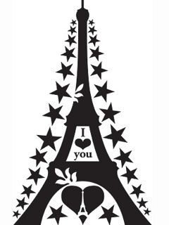 Eiffel Tower Love Art - wallpaper preview