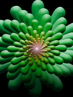 Vibrant Green Abstract Design - wallpaper preview