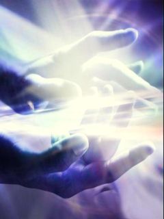 Mystical Light Hands - wallpaper preview