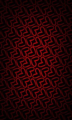 Red Heart Pattern Wallpaper - wallpaper preview