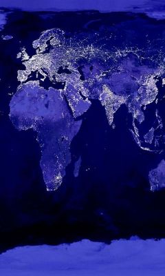 Illuminated World Map - wallpaper preview