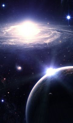 Galactic Beauty: Stars and Planets - wallpaper preview