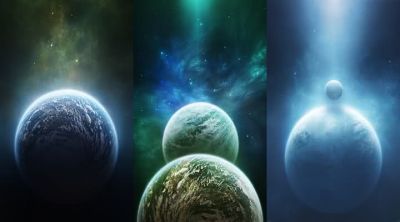 Galactic Planets Wallpaper - wallpaper preview