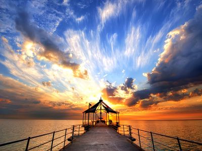Stunning Sunset Over Water - wallpaper preview