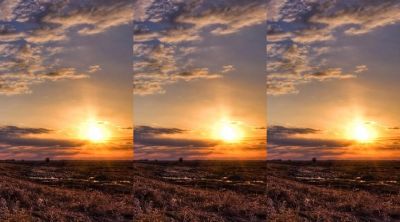 Stunning Sunset Over Fields - wallpaper preview