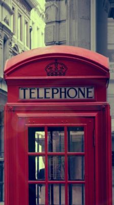 London Phone Booth  decorate with a wall mural  Photowall