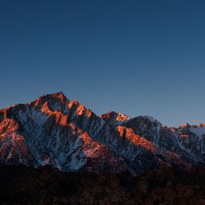 Mountains in the evening